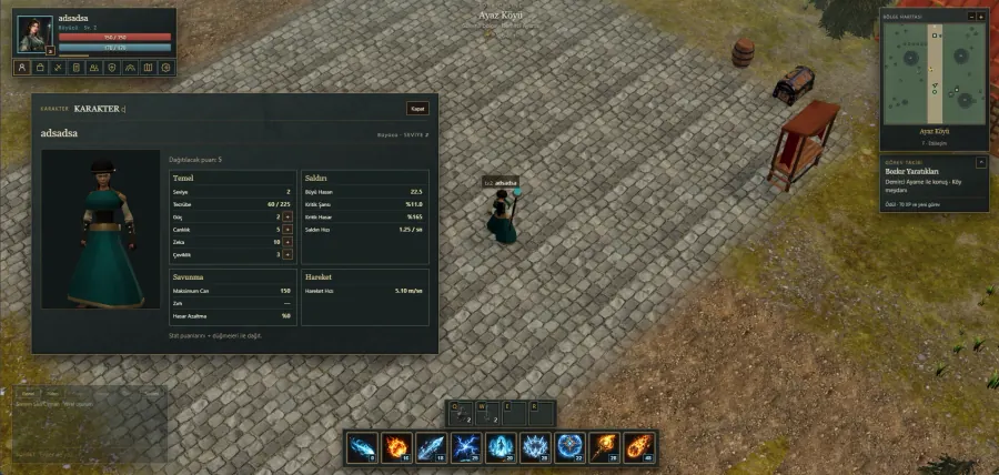 Tora Online oyun arayüzü